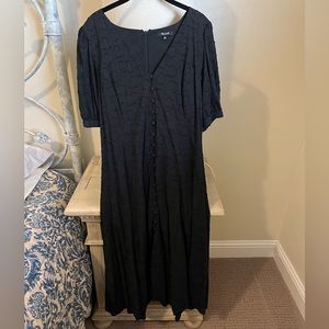 Madewell black midi dress size: 10